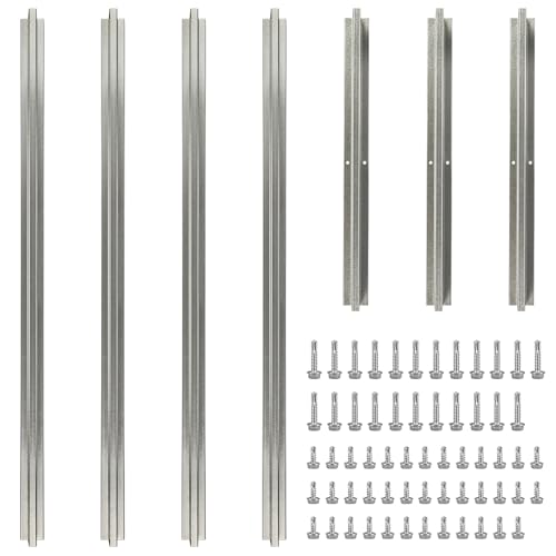 Gedlex 16 Foot Garage Door Strut Heavy Duty Steel Garage Door Reinforcement Bracket Kit Garage Door Support Brace Repair Kit Reinforcement Hurricane Storm Protection