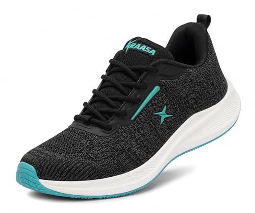Image of Kraasa Men's Running Shoes | Breathable Mesh Upper | Lightweight Phylon Sole | Cushioned EVA Insole | Comfortable Sports & Casual Sneakers for Gym, Walking & Daily Use