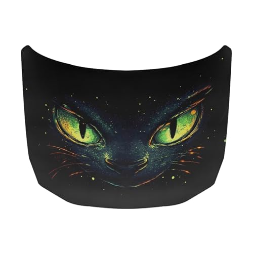 Image of Black Cat Car Hood Cover, Car Hood Cover Protector from Cats, Stretchable