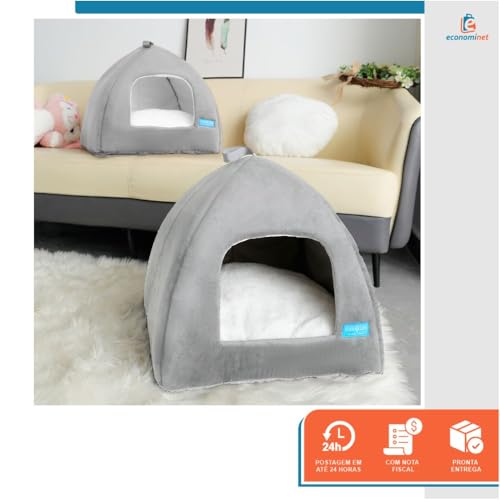 Casinha Iglu Cama Tenda Toca Tecido Para Pet Cachorro Lavavel Cabana Caminha Para Cachorro Lavavel D