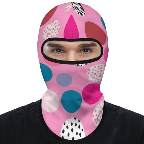 Balaclava para Hombres con Estampado de Puntos Locos para Invierno, Máscara de Cara para Ciclismo y Esquí miniatura 7
