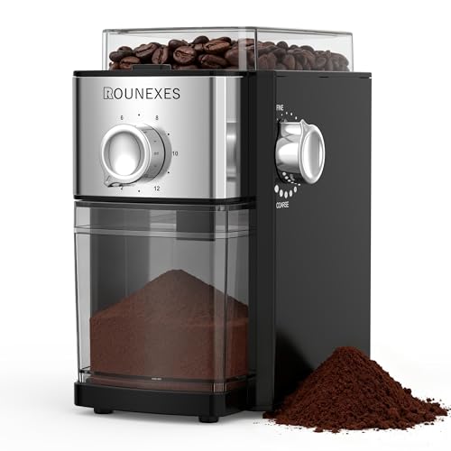 Automatic Flat Burr Coffee Grinder