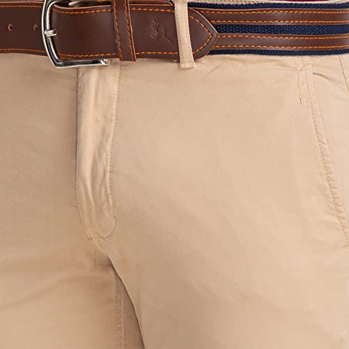 Image of Parx Men's Cotton Blend Rfd Pattern Low Rise Tapered Fit Flat Front Casual Trouser