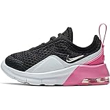  Nike Air MAX Motion 2 (TDE), Zapatillas de Estar por casa Bebé Unisex, Multicolor (Black/Metallic Silver/Psychic Pink/White 001), 22 EU