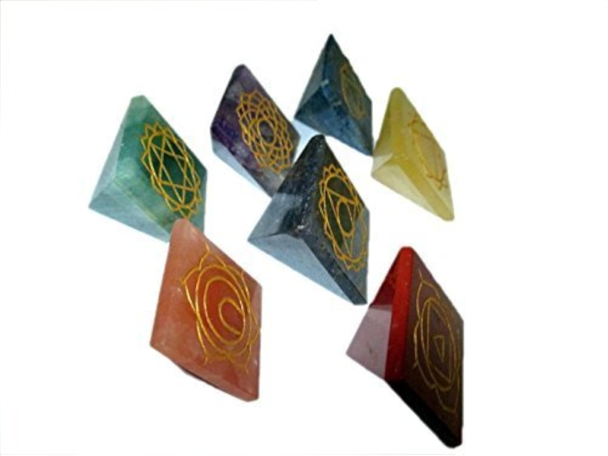 Chakra Pyramid Gemstone for Healing