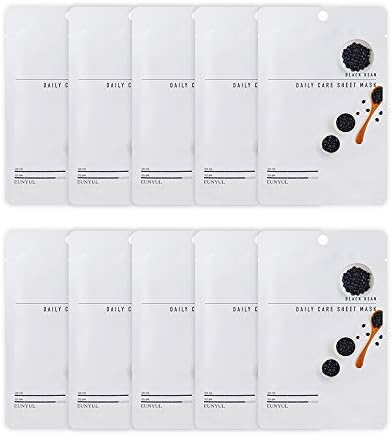 [Pack of 10] EUNYUL Daily Care Facial Sheet Mask Pack ALOEx10pcs Korean Skincare Hydrating & Nourishing & Natural Ingredients for All Skin Types