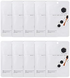 [Pack of 10] EUNYUL Daily Care Facial Sheet Mask Pack ALOEx10pcs Korean Skincare Hydrating & Nourishing & Natural Ingredients for All Skin Types