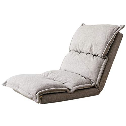 Recliner Gaming Bean Bag Adult Gaming Beanbag Lazy Couch Tatami Foldable Back Chair Single Small Sofa Washable Lazy Chair Siesta Chair Sofa 65cmx68cmx62cm Gray