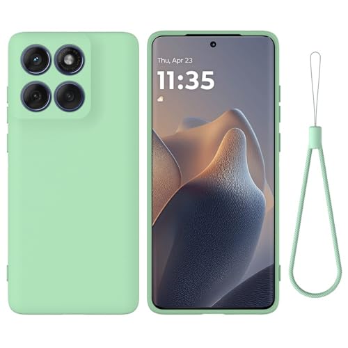 Coque Moto E13 2023 4G en silicone souple vert arrière protection
