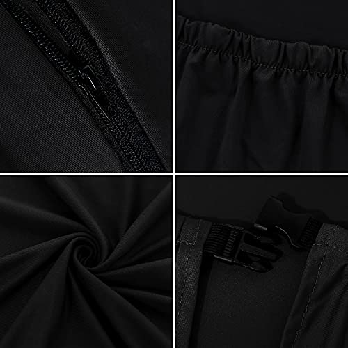 Image of SARAFLORA Gaming Chair Covers Stretch Washable Computer Chair Slipcovers for Armchair, Swivel Chair, Gaming Chair,Computer boss Chair (Black, X-Large)