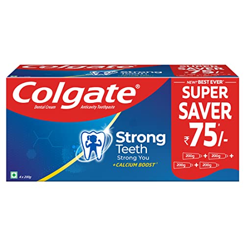 Image of Colgate Strong Teeth Cavity Protection Toothpaste & Gentle Enamel Ultra Soft Bristles Manual Toothbrush, 4 Pcs (Buy2 Get 2), Soft Bristles & Gentle UltraFoam Ultra Soft Bristles Manual Toothbrush