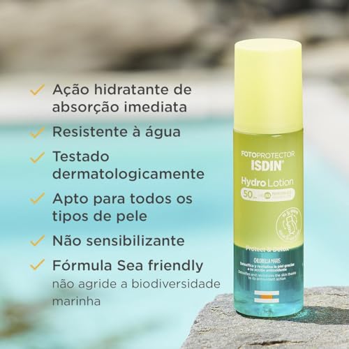 ISDIN Protetor Solar Corporal Bifásico Hydrolotion Fps 50+ - 200Ml