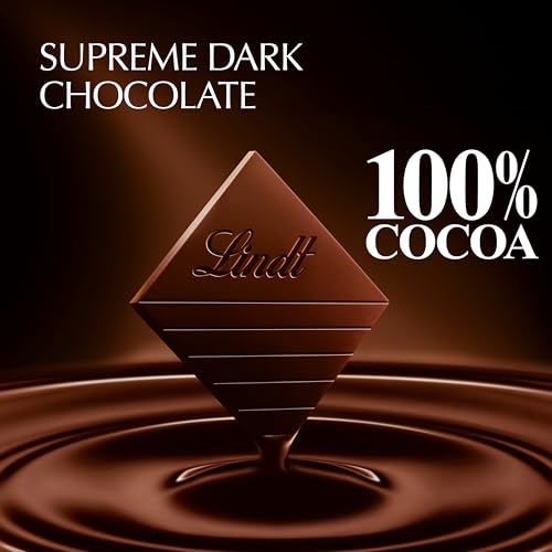 Image of Lindt EXCELLENCE 100% Cocoa Dark Chocolate Bar, Dark Chocolate Candy, 1.7 oz. (18 Pack)