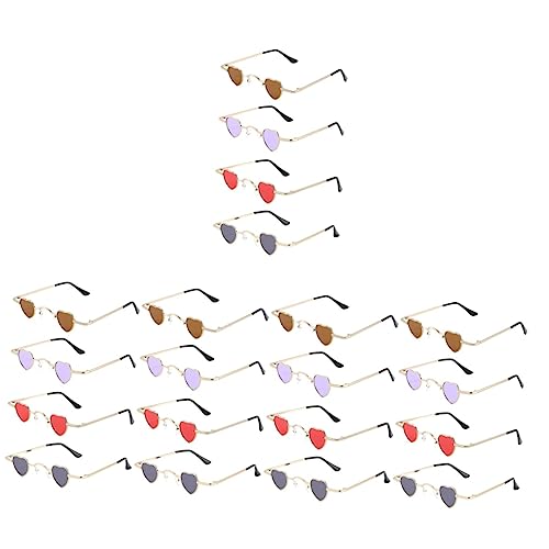 Lunettes de soleil cœur GALPADA en métal : accessoires de mode durables aux finitions soignées