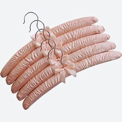 15pcs Cream Milk White Satin Padded Coat Clothes Hook Hangers (7,38cm)