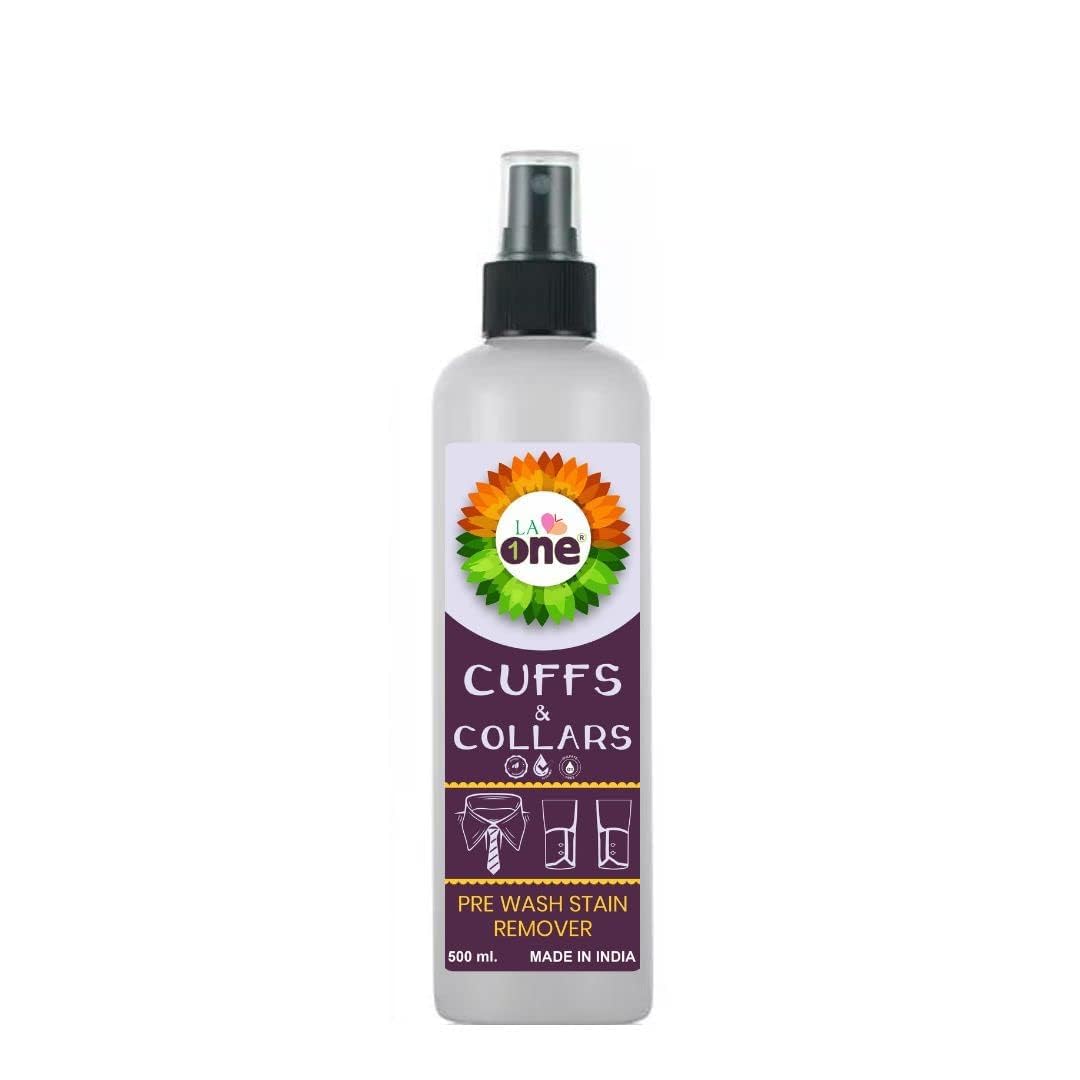 LA ONE Cuffs & Collar as Pre Wash Stain Remover (250ml) I Clean & Remove Sweat, StubBorn Oil Marks, Underarm cloth, Pillow & Soft Toy Stains Remover (B0C7MZHTPL) Amazon Price History, Amazon Price Tracker