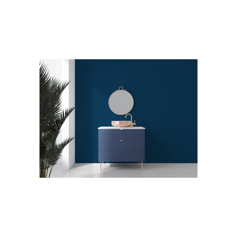 Peinture Acrylique Bleu Profond Abyssal - Aspect Satin - Peinture Mur, Plafond, Boiserie & Balcon -Lessivable- Séchage En 30 min - COV A+ -Fabriquée En France- 5 L - BARBOUILLE