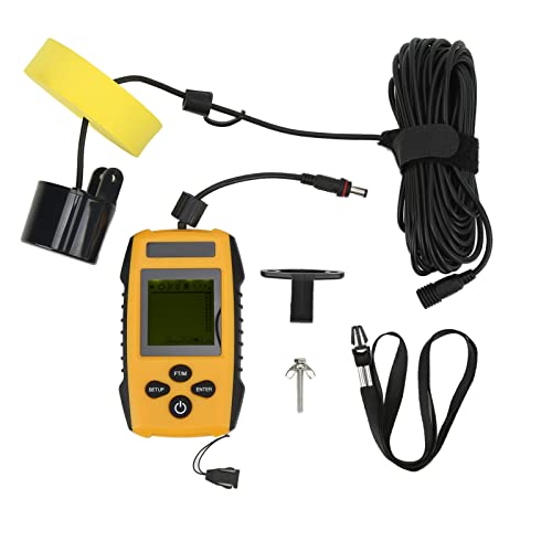 TIKATARER Sonda de Pesca Portátil TL88E con Sensor de Sonar y Pantalla LCD, Cable de Plástico con 5 Modos de Sensibilidad para Kayak en Alta Mar Pesca en Hielo Lagos Océanos y Ríos