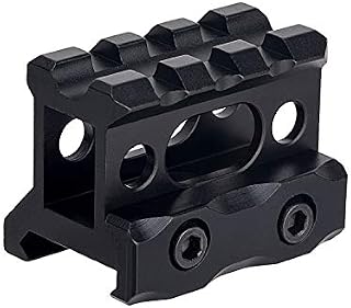 FOCUHUNTER 3 Slots Short Riser Mount 1" Height Slim Picatinny Short Riser Mount, Picatinny Rail Riser Mount, Aluminum Alloy Tactical Scope Riser Base Mount