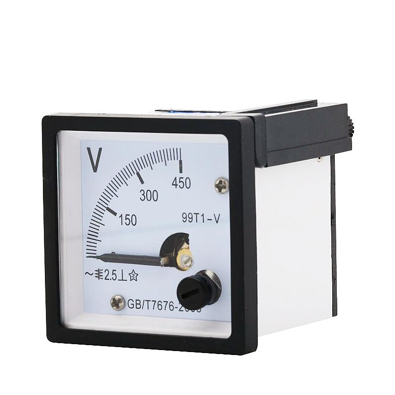Voltímetro de CA 99T1-V de panel 450V indicador analógico cuadrado 48x48mm 2