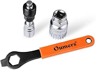 Oumers Bike Crank Extractor/Arm Remover and Bottom Bracket Remover with 16mm Spanner/Wrench. Professional