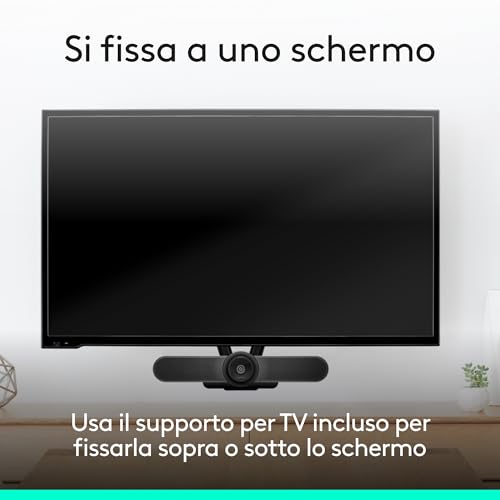 MeetUp All-in-One Ultra HD 4K Telecamera per conferenze per sale riunioni e piccoli ambienti con supporto TV incluso - Webcam - Immagine 5