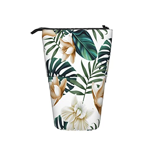 Astuccio telescopico con piume astuccio portamatite portatile con bianche su sfondo grazioso organizer per matite Colore 7 Taglia unica azzurro