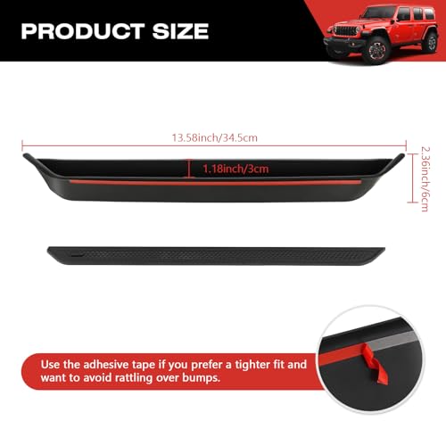 Image of 1797 Grab Bar Tray fit for 2024 2025 Jeep Wrangler JL JLU 4XE Gladiator JT Accessories Interior Passenger Handle Storage Box Organizer