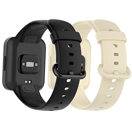 MIJOBS 2 Straps Compatible with Redmi Watch 2 Lite & POCO Watch & Xiaomi Mi Watch 2 Lite Silicone Strap for Men Women - Image 3