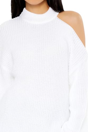 Forever 21 Women's Asymmetrical Open-Shoulder Sweater3