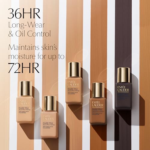Image of Estee Lauder Double Wear Stay-in-Place Foundation Makeup | 36-Hour Long-Wear Oil-Free Liquid Matte Foundation | Hydrating, Breathable, Buildable | New Formula