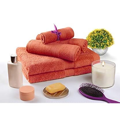 Beauty Threadz farbbeständiges Handtuch-Set, 2 Badetücher, 2 Handtücher und 4 Waschlappen, 600 g/m², ringgesponnene… – Bild 4