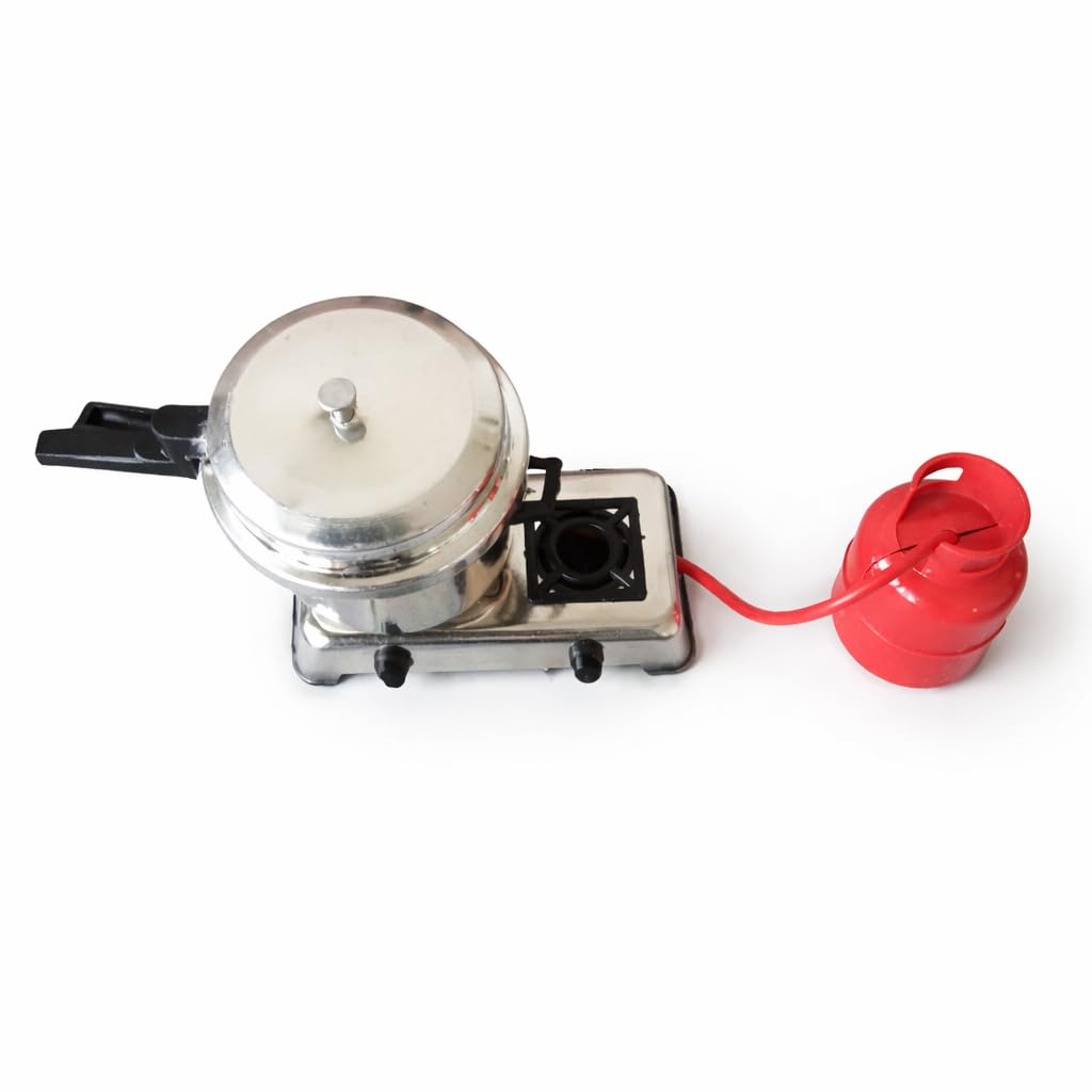 Miniature Toy Mini Cooker/ Kids Playing Kitchen Set /Small Cooker, Silver (Pack of1)-image-48