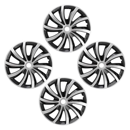 Moyeu d'enjoliveur cassé ? Remplacez-le par ce kit Akozon 15" en ABS clipsable noir et argent