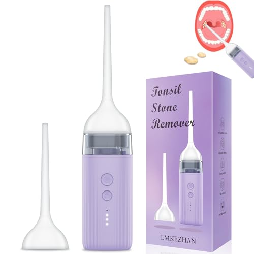 Image of Electronic Tonsil Stone Remover, Waterproof Vacuum Tonsil Stone Removal Kit with 4 Levels Suction Mode - Fight Bad Breath Oral Irrigator, Rechargeable Tonsil Cleaner - Hassle-Free Instant Suction
