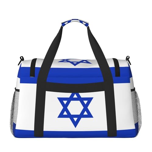 Israeli flag print Carry on Bag Underseat Personal Item Bag Travel Duffel Bag Gym Carry On Sports Bag2