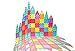 dreambuilderToy 60 Pieces Magnetic Tiles Clear 3D Building Blocks with 4 Large Playboards, STEM Magnetic Tiles Set