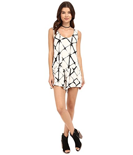 RVCA Junior's Petal Romper, Vintage White, X-Small