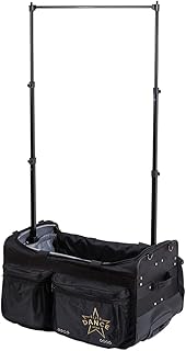 Foldable 28 Inch Dance Bag with Garment Rack, Dance Costumes Bags for Travel, Garment