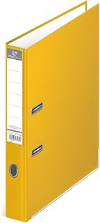 Interdruk - Archivador de palanca (A4, varios colores, 50 mm de ancho), color amarillo