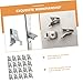 SHINEOFI 20Pcs Stainless Steel Shelf Support Clips Shelf Holders Pegs for Cabinets Tool Rooms and Bookcases Resistant Wear Resistant Design for Easy Installation