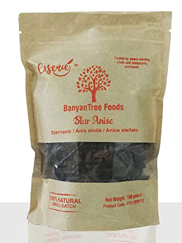 BanyanTree Foods Star Anise 100g~ All Natural, Indian Origin