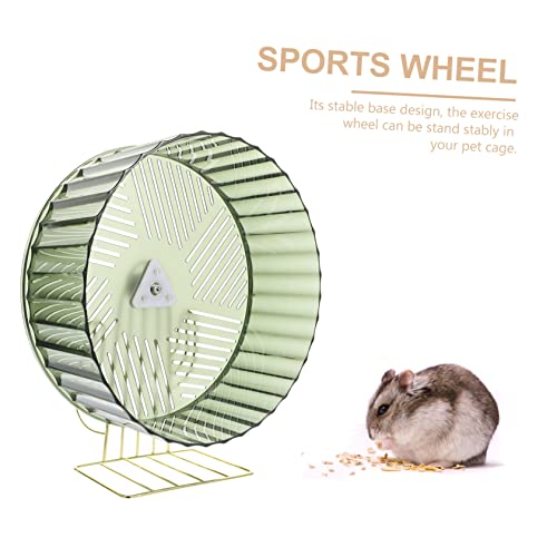 POPETPOP Hamster Roda De Corrida Brinquedo Whee-Lo Suportes De Metal Brinquedo Verde Roda De Pequeno