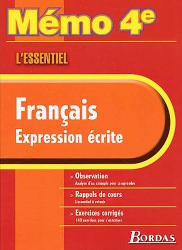 MEMO FRANCAIS EXPRES ECRITE4E [French] 2047302676 Book Cover