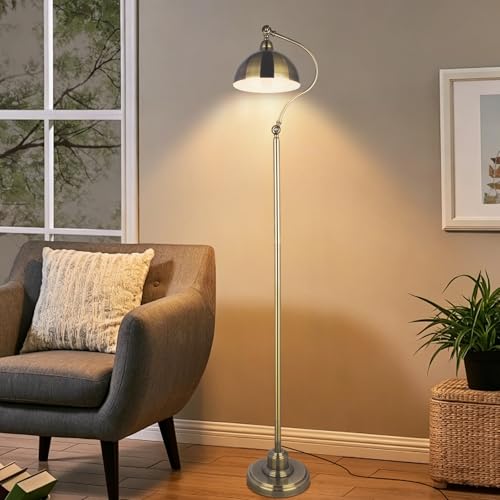 Lampadaire salon dimmable bronze style antique E27 - 7