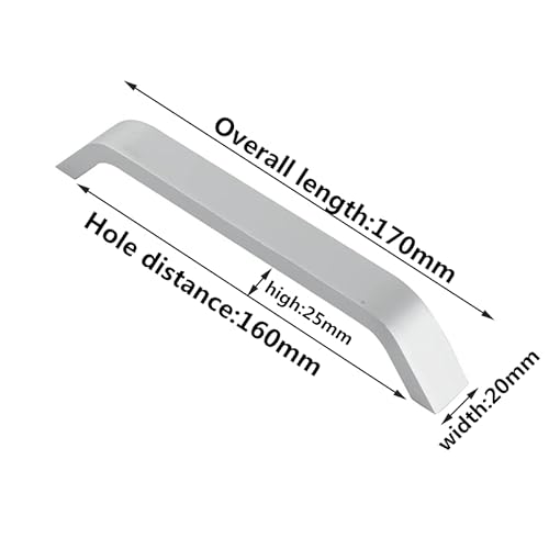 MARGUERAS 10 pezzi Maniglie nere per armadio