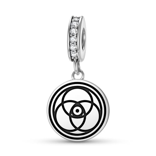 Pendentif sceau spirituel crop circle emblème argent 925 pour bijoux DIY