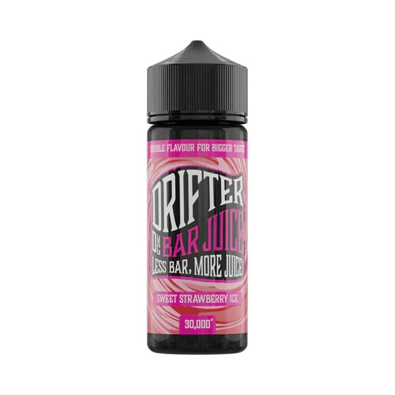 Drifter Bar Juice Eliquid Disposable 50/50 Vape Juice Fruity Shortfill E-Liquid 0MG 100ml Shortfill No Nicotine (Strawberry Ice)