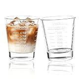 BCnmviku Vasos medidores pequeños de 30 ml, leche (blanco)