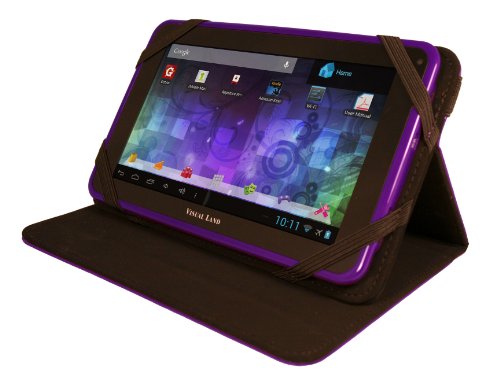 Visual Land Prestige 7L - 7-Inch Tablet with 8GB Memory and Bonus Case (Purple)
